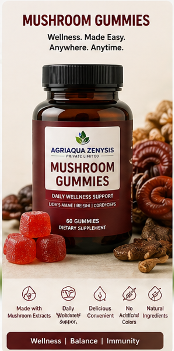 mushroom gummies image - darft